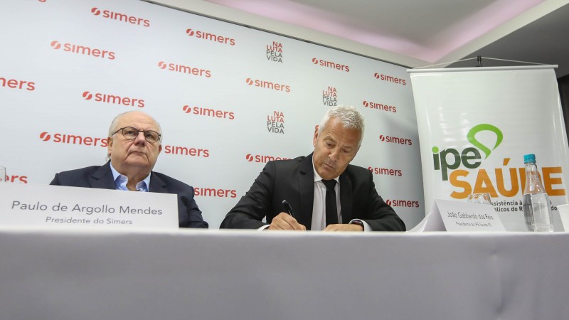 PORTO ALEGRE, RS, BRASIL 11.09.2018: Durante coletiva de imprensa nesta terça-feira (11), na sede do Simers, na capital gaúcha, foram apresentadas novidades na política do IPE-Saúde para os cerca de 8 mil médicos credenciados.